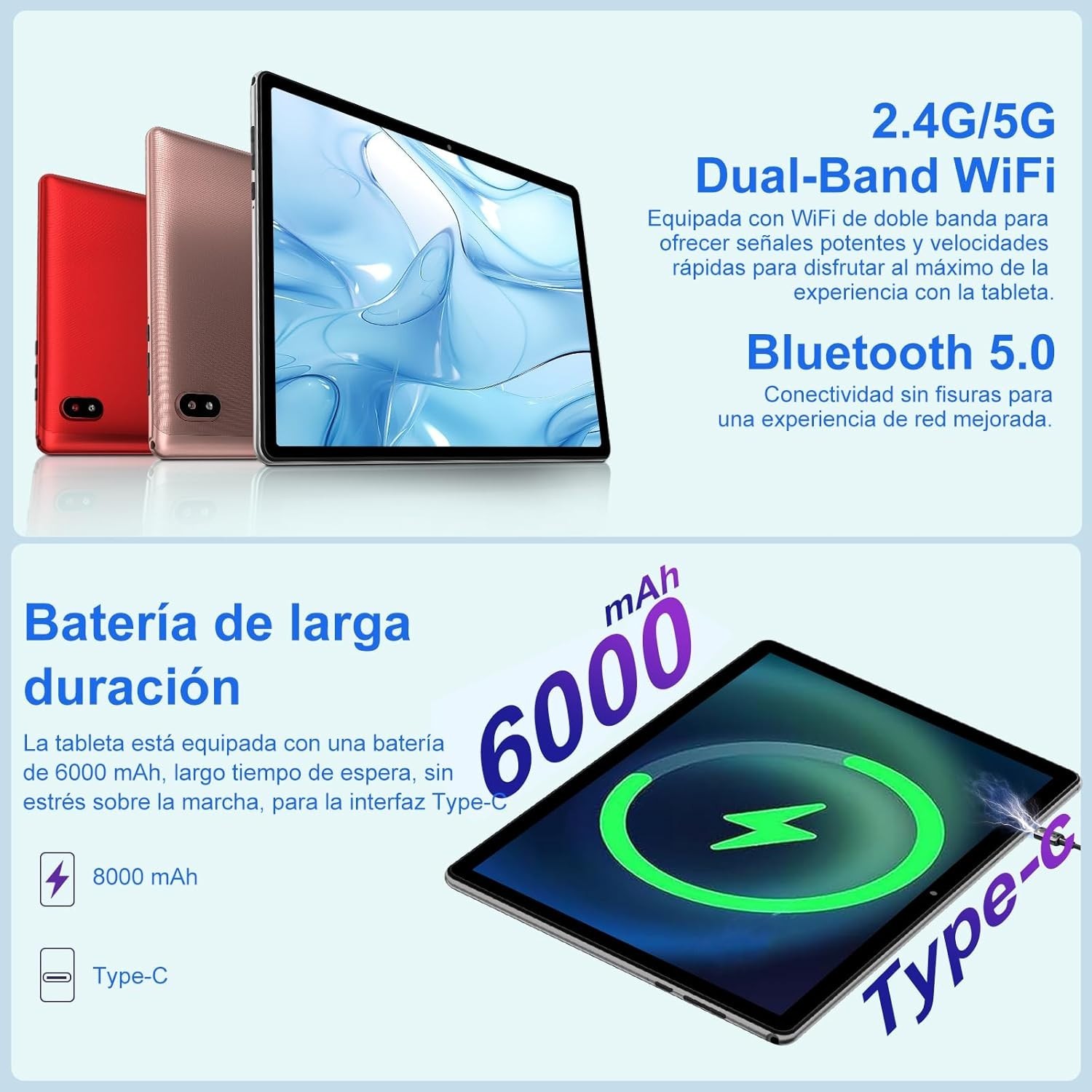 Tablet 10 Pollici Android 14: Cinema Portatile con 20GB RAM - 4