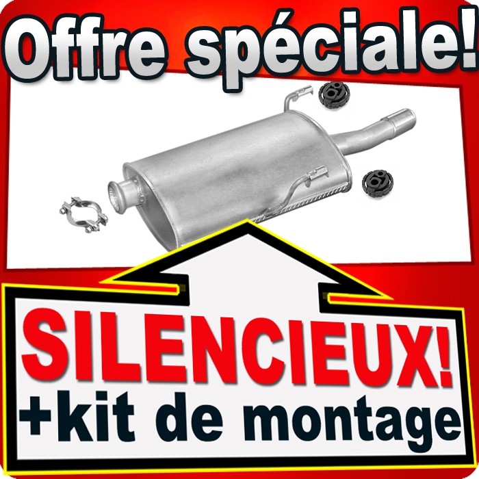 Échappement silencieux arrière Peugeot 406 1.8 16v Break pot de rechange conforme origine