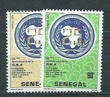 Senegal - Mail Yvert 601/2 ** Mnh