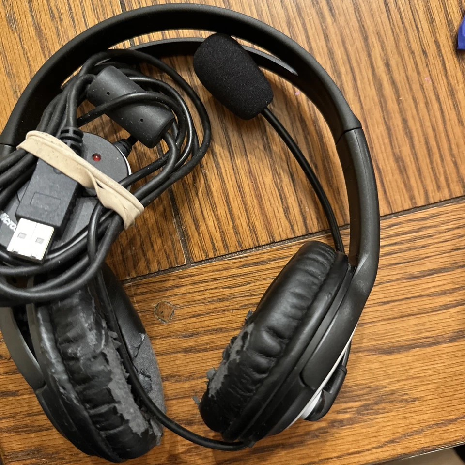 Microsoft LifeChat LX-3000. Computer/gaming Two Way Headset. Ear Phones & Mic - Image 3 of 4