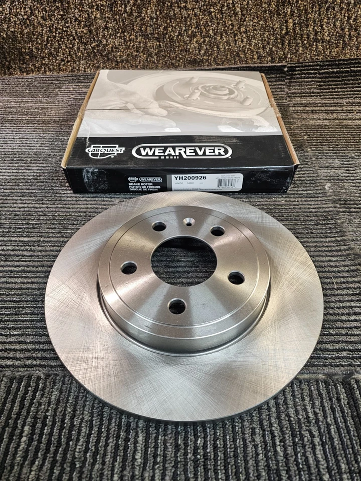 (QUANTIDADE 2) Para 2005-2009 Audi A4/A4 Quattro rotor de freio a disco traseiro YH200926 - Imagem 2 de 4