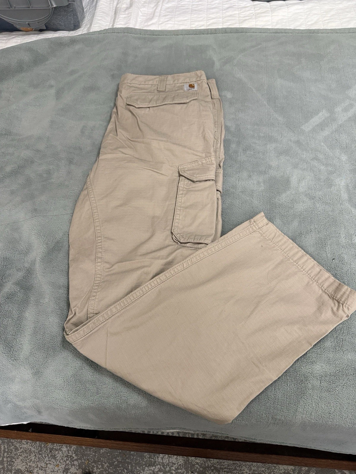 Carhartt Canvas Beige Pants Size 38 X 32