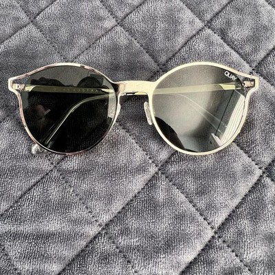Quay Women s Sunglasses Gold Frame Round Here We Are