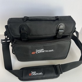 Official Sega Dreamcast Carrying Case Travel Bag w/ Strap Black Original