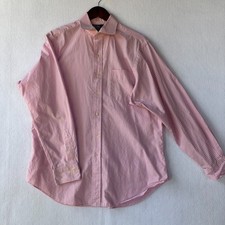 Polo Ralph Lauren Men's 16 1/2 34/35 Regent Classic Fit Pink White Dress Shirt