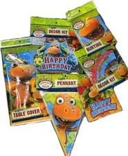Difícil de Encontrar Tren de Dinosaurios Cumpleaños Fiesta Suministros Decoración Servilletas Banner Mesa Cubierta 77 piezas