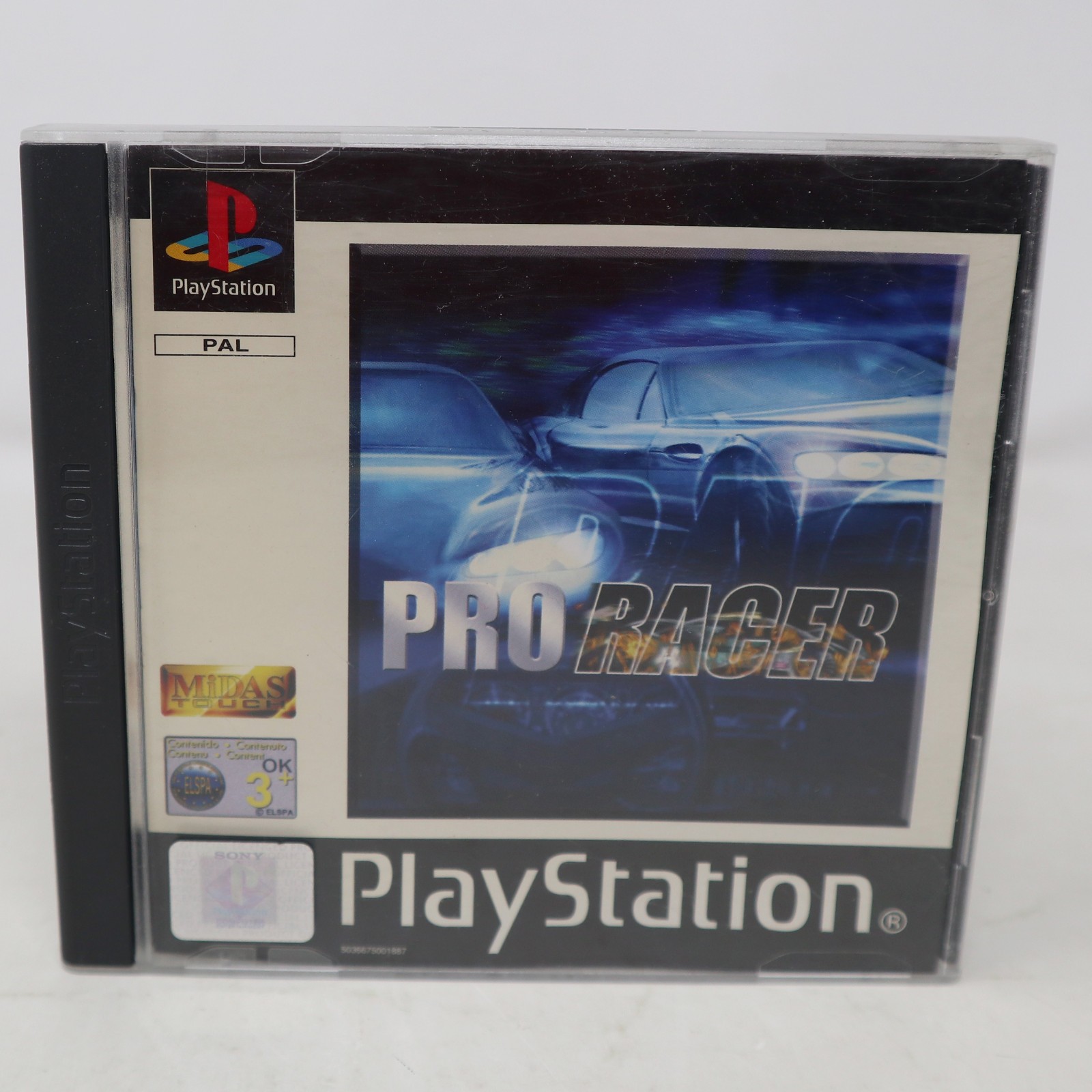 Vintage 2002 Playstation 1 PS1 Pro Racer Cars Racing Video Game Pal Retro