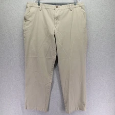 Dockers Pants Mens 40x32 Classic Fit Khaki Business Casual Flat Front Beige