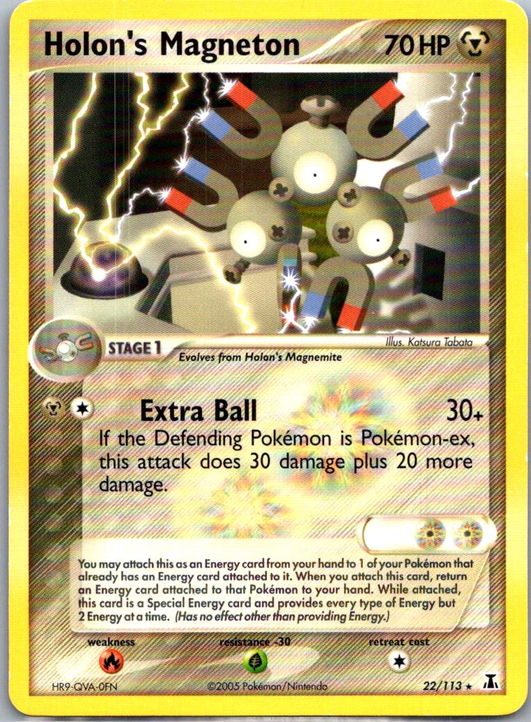Pokemon TCG Holon's Magneton Rare Delta Species 22/113 MP