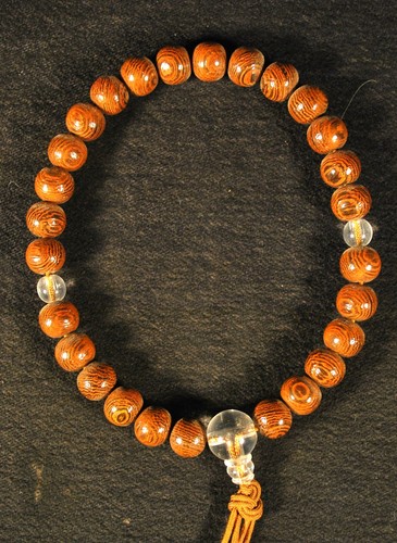 JAPANISCHE KYOTO BUDDHISTISCHE GEBETSPERLEN / HOLZ JUZU ROSENKRANZ ARMBAND / Neu unbenutzt - Bild 3 von 6
