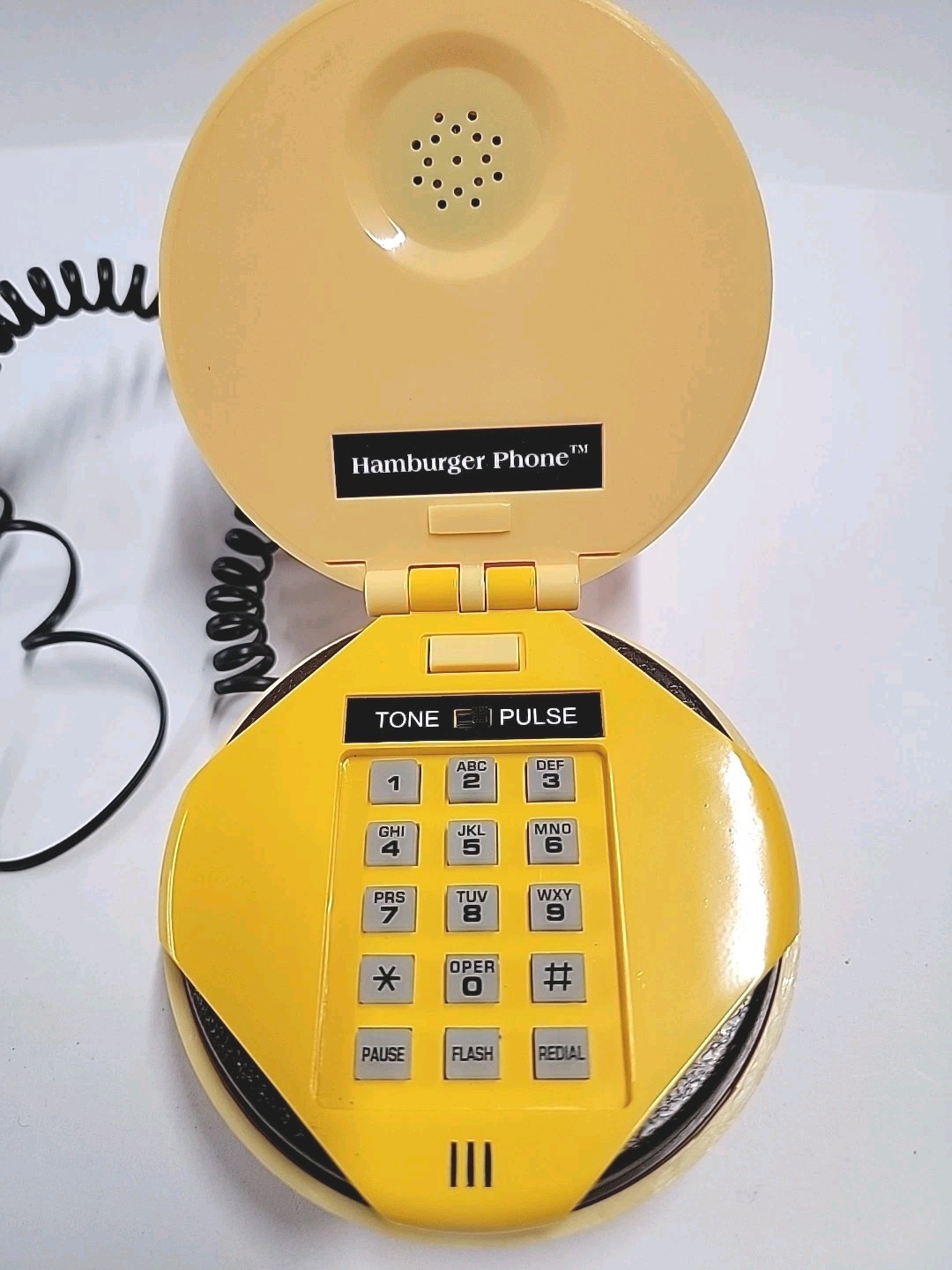 Vintage Hamburger Phone Cheeseburger Novelty Landline 80s 90s Retro READ