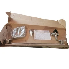 Delta 51600 Universal Showering Adjust Round 24” Slide/Grab Bar With Hose Elbow