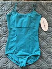 Revolution Dancewear Leotard Green Color Size SA Crossback Built In Bra New W T
