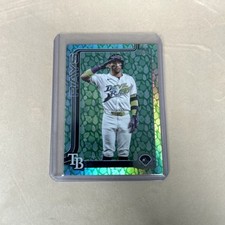 2025 Topps Series 1 #133 Jose Caballero EASTER HOLIDAY FOIL - Tampa Bay Rays