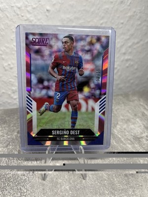2021-22 Panini Score FIFA - Sergino Dest #141 Pink Lasers /25