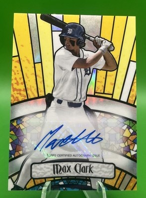 Topps 2023 Bowman Draft Bowman Glass Autographs Max Clark BGA-MC Auto RC /99