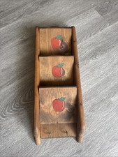 Vintage Wood Apple Wall Letter Organizer, Per...