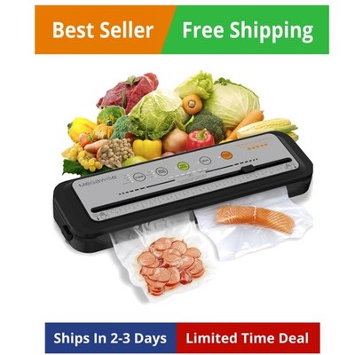 Updated Vacuum Sealer Machine 2025, Food Sealer w/Starter Kit, Dry & Moist Fo...