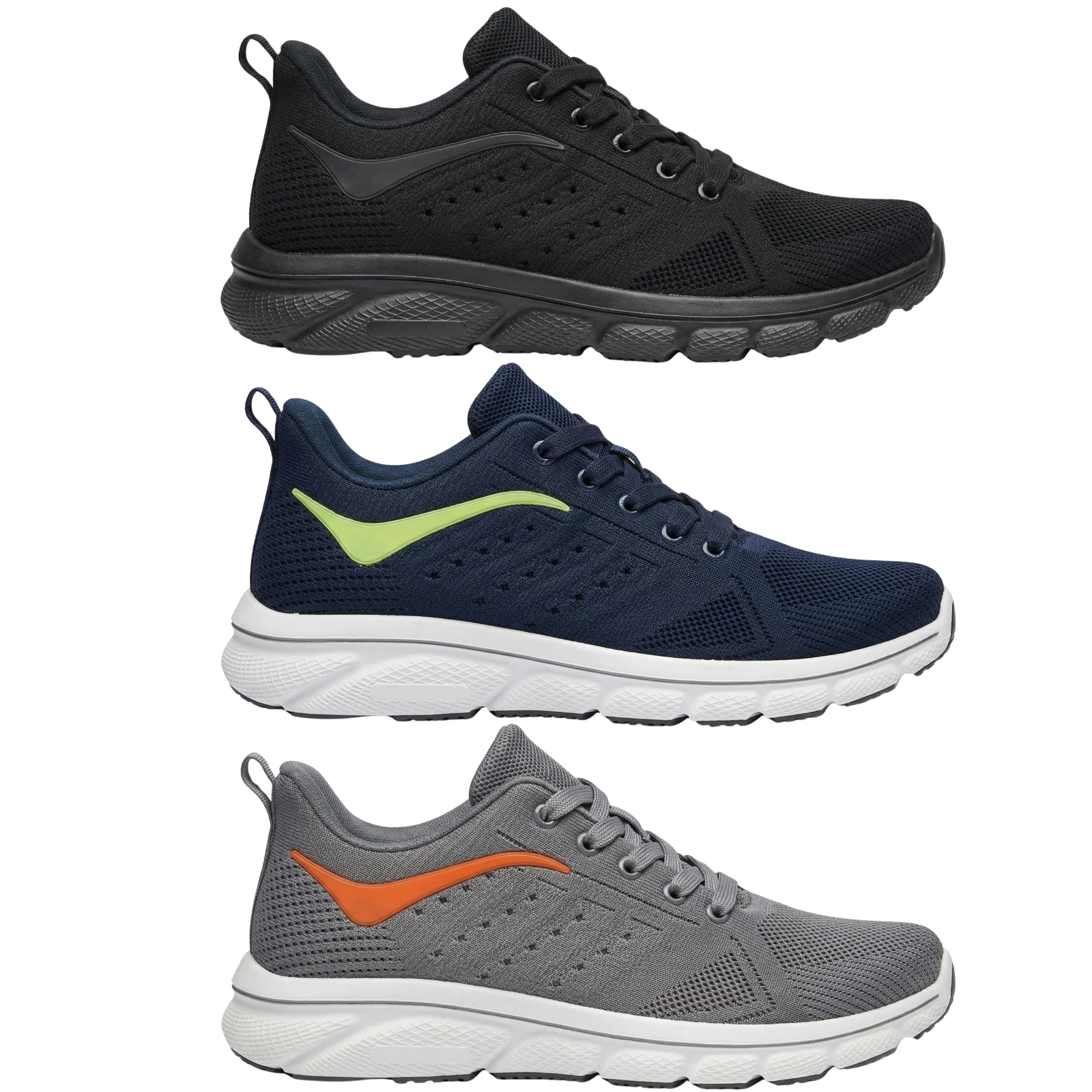Mens Trainers Running Shoes Walking Sports Gym Lightweight Casual Comfort UK
Opens in a new window o