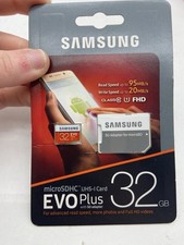 Samsung EVO Plus 32GB MicroSDHC Class 10 High Speed Memory Card