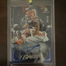 2025 Panini Luminance Chase Brown Autographed Serial #56/50 Bengals NFL