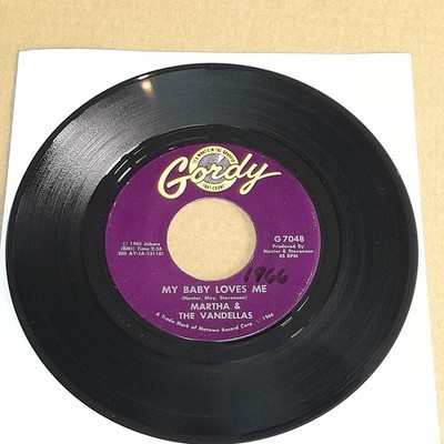 MARTHA & THE VANDELLAS My Baby Loves Me SOUL Motown 7'' Gordy HEAR