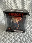New Chucky Doll Child’s Play Vinyl Figure 4.5” Good Guys Halloween Rare