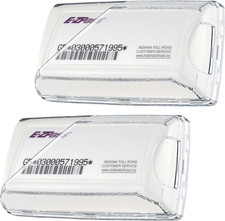 2Pcs EZ Pass Holder with Powerful Suction Cups for Windshield,Secure Your Toll P