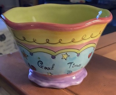 Sue Zipkin Certified Int l Footed Bowl w:scalloped edge - Celebrate  NHH-751