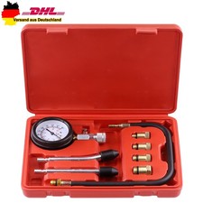 8-tlg Kompressionstester Satz 0-20bar Benzin Motor Kompression Prüfer Messer