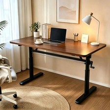 100cm Manual Standing Desk Riser Adjustable Office Desk Computer Desk Manual Hom