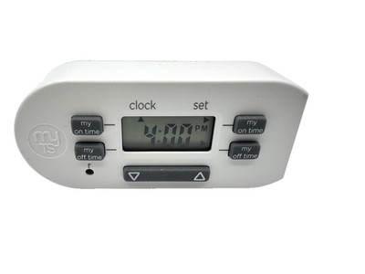 MY SMART TOUCH Digital Indoor Plug-In Timer Simple Set 2-On Off Model #36253