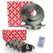 2x FEBI Bremsscheibe Ø251mm + Beläge hinten passend für Fiat Bravo II 198 1.4 