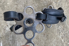 Used  Western multi-ring hackamore w/padded leather nose