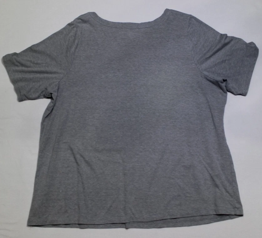 Lane Bryant Women's Classic Perfect Sleeve Tee Size 18/20 Gray Short Sleeve - Image 2 of 4