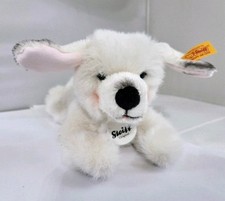 Steiff Dog White Puppy Plush White Sheepdog Puppy Stuffed Animal Layla Leyla Dog