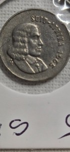 Süd Afrika  5  Cent  1965  Paradieskranich  Englisch