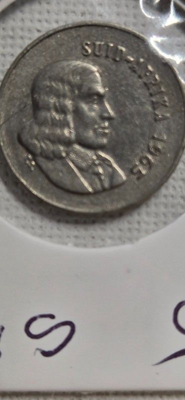 Süd Afrika  5  Cent  1965  Paradieskranich  Englisch