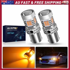 2-10x BAU15S AMBER INDICATOR HYPERFLASH TURN SIGNAL NO BULB LIGHT GLOBE OA