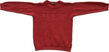 United Colors Of Benetton Youth Sweater XS Unisex Red 100 Cotton Kids Crew Neck