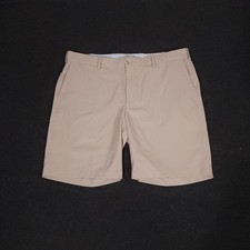 Peter Millar Salem Performance Shorts Mens 38 Beige Golf Crown Sport Stretch