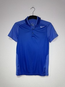 Nike RF Roger Federer 2013 US Open Dri-Fit Tennis Polo Shirt Blue XS Court
