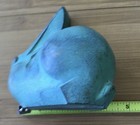 Vintage Well Known Saegusa Soutaro Japanese Artist Cast Metal Bunny Rabbit Sign — photo 5