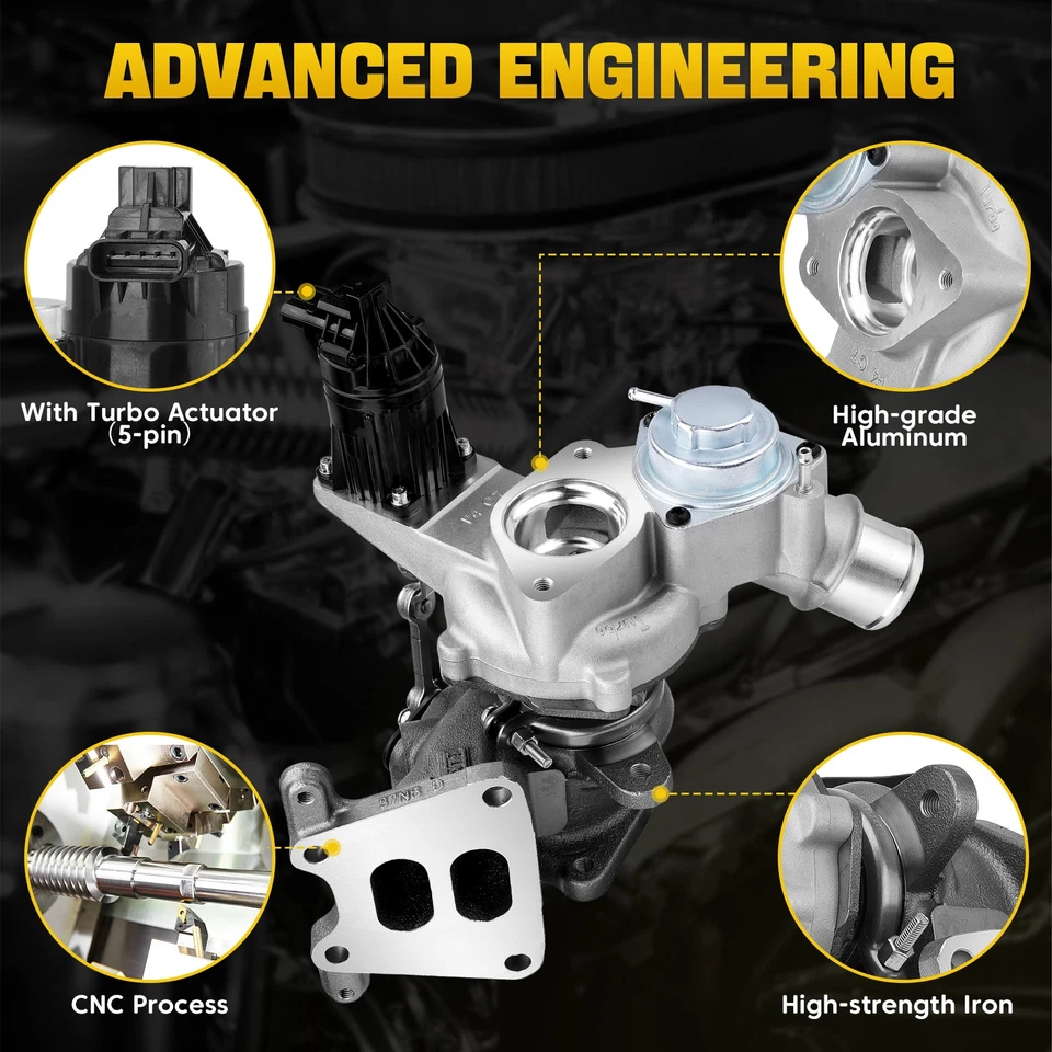 Turbocharger w/ Actuator For Honda Accord 2018-2022 Honda Civic 2022-2024 1.5L - Image 4 of 4