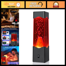 USB Powered Volcano Night Light - Relaxing Mood Lamp for Kids  Adults, Unique D