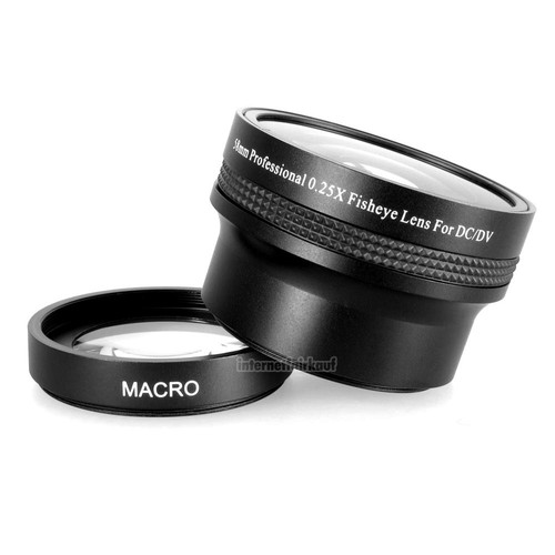 Fisheye Vorsatz passend für Objektive mit 77mm Filtergewinde - Photo 3/12