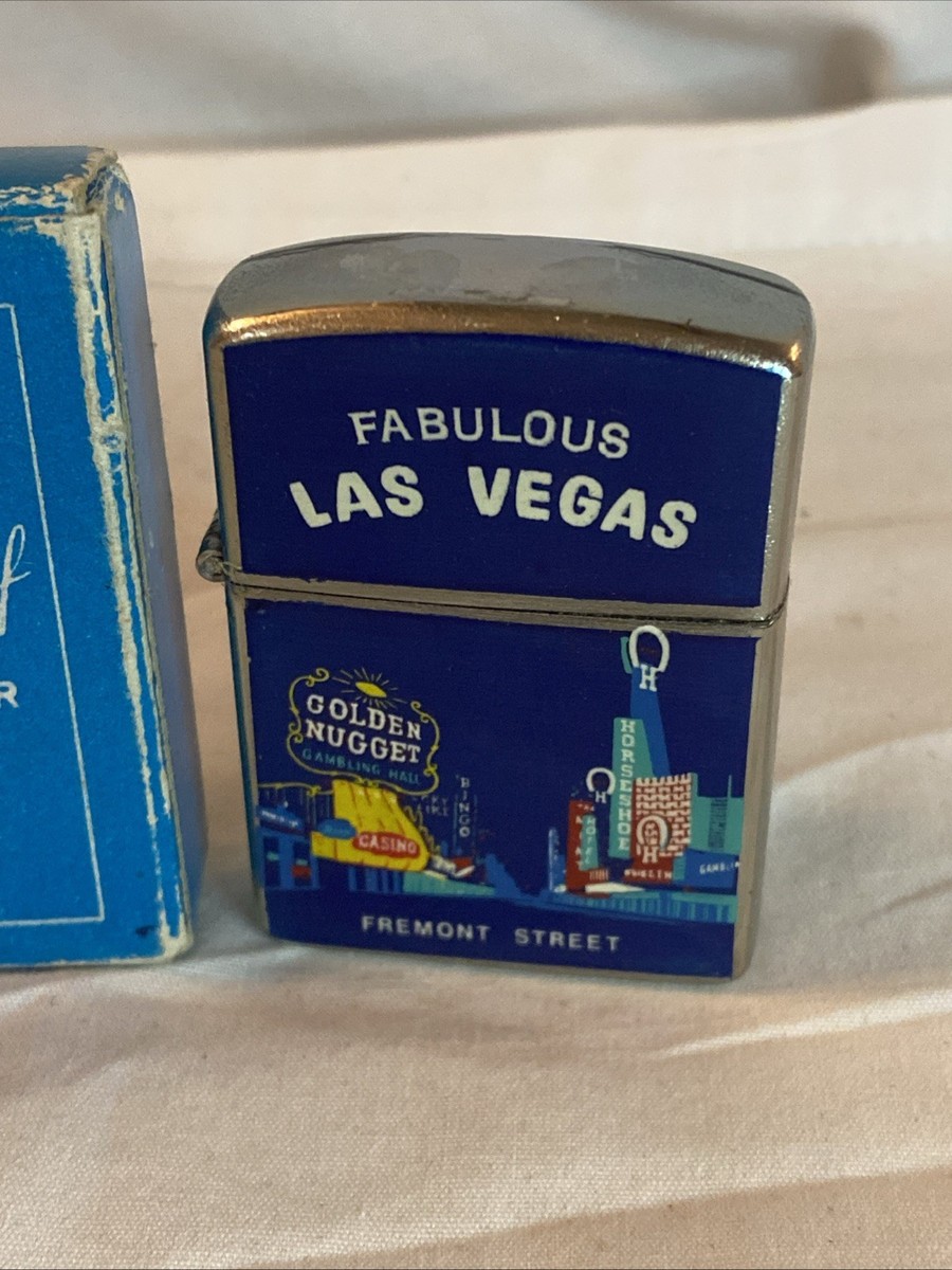 GOLDEN NUGGET HORSESHOE CASINO LIGHTER FREMONT LAS VEGAS NEVADA