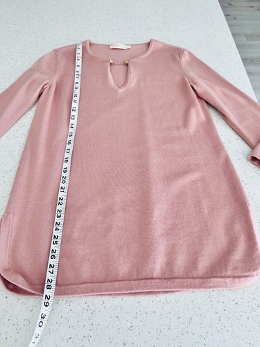 Tory Burch pink merion wool Tunic sweater, size S - Picture 7 of 8