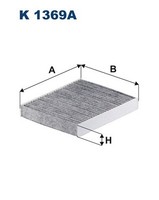 Filtron K1369A Innenraumfilter Aktivkohle FüR S-CROSS SX4 Vitara 1.0-1.6D 08.13-