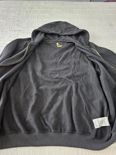 Carhartt Men's Large K122 Heavyweight Full Zip Hooded Sweatshirt Knit Black - Bild 7 von 15